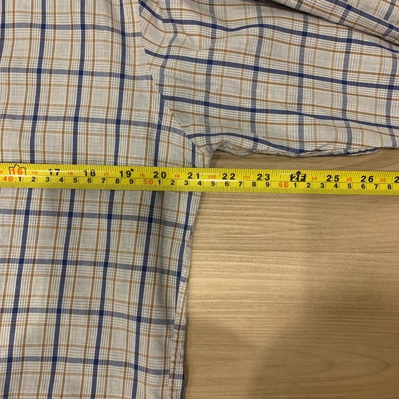 Stefano Barbera Size M Long Sleeve Dress Shirt Made In Italy Plaid - Picture 8 of 9